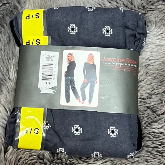 Jasmine Rose | Women's 2 Piece Lounge Set | Black & Grey | Small - Picture 2 of 3